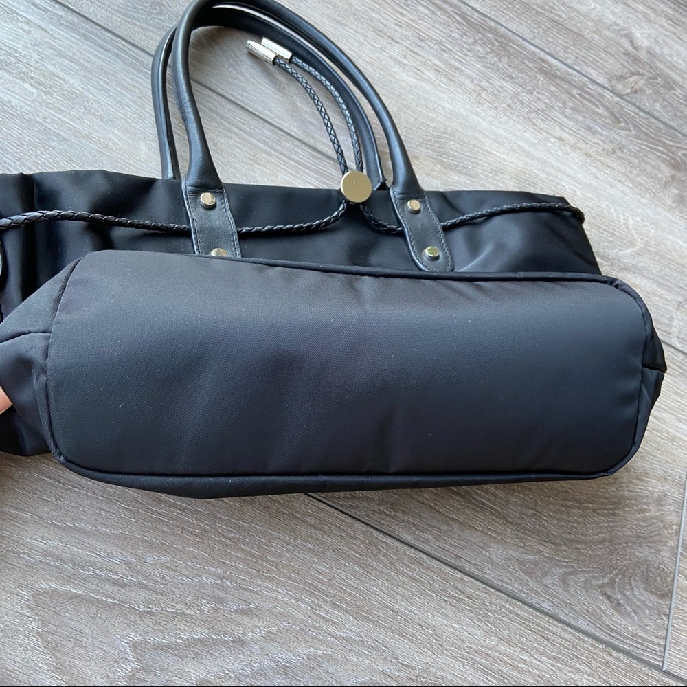 Agnes B Nylon Handbag Tote - Picture 5 of 15